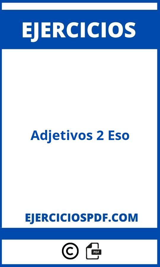 Ejercicios Adjetivos 2 Eso Pdf