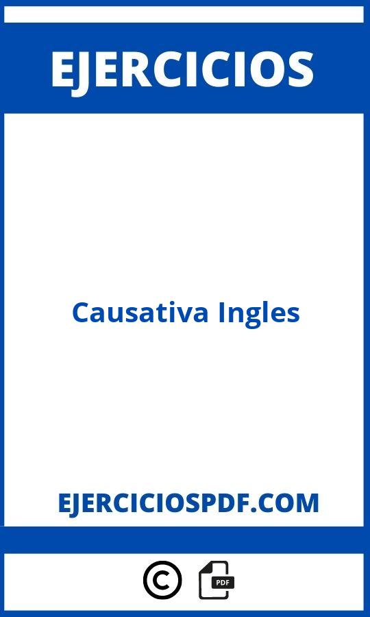 Ejercicios Causativa Ingles Pdf Con Soluciones