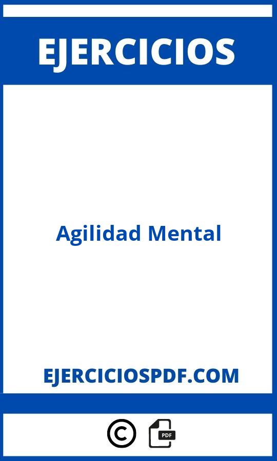 Ejercicios De Agilidad Mental Pdf