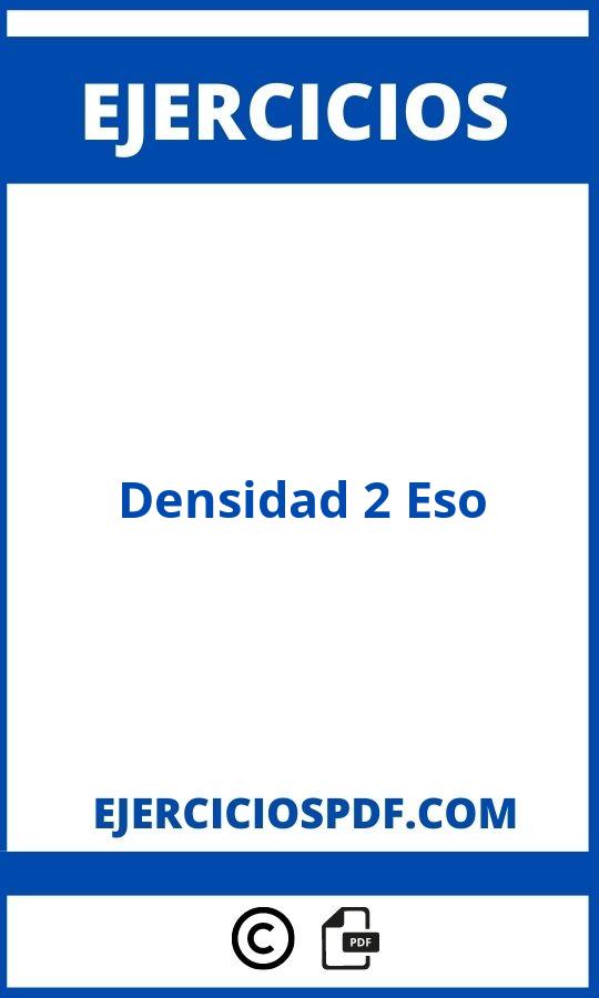 Ejercicios De Densidad 2 Eso Pdf