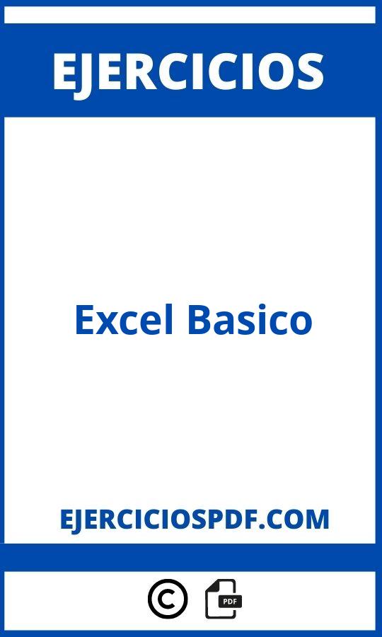 Ejercicios De Excel Basico Pdf