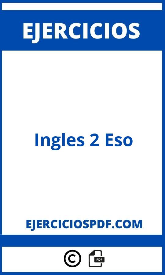 Ejercicios De Ingles 2 Eso Pdf