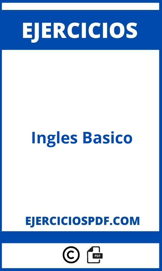 Ejercicios De Ingles Basico Para Imprimir Pdf