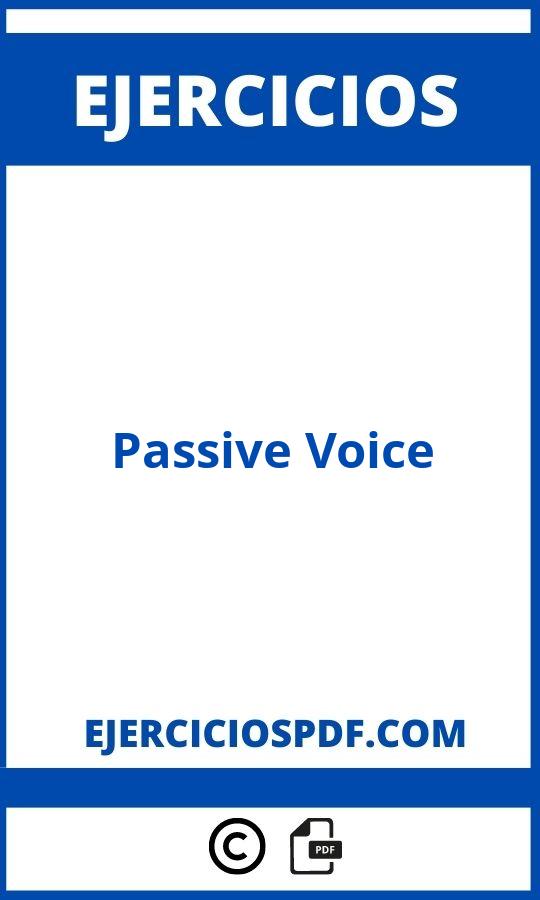 Ejercicios De Passive Voice Pdf