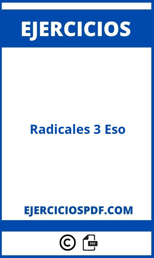 Ejercicios De Radicales 3 Eso Pdf