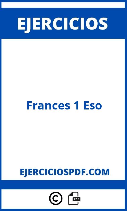 Ejercicios Frances 1 Eso Con Soluciones Pdf