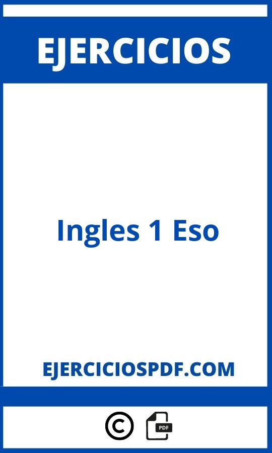 Ejercicios Ingles 1 Eso Pdf