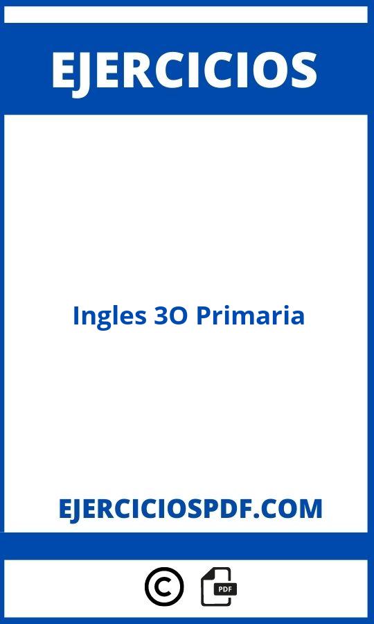 Ejercicios Ingles 3O Primaria Pdf