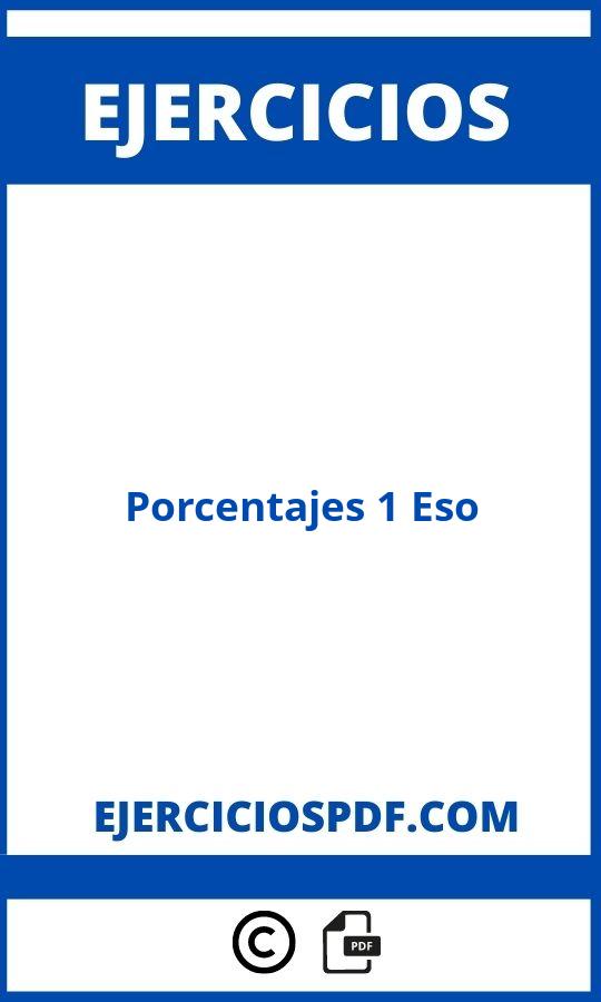 Ejercicios Porcentajes 1 Eso Pdf